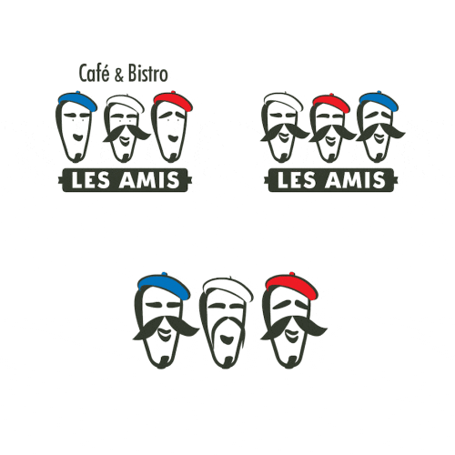 Best animated logos examples: Les Amis