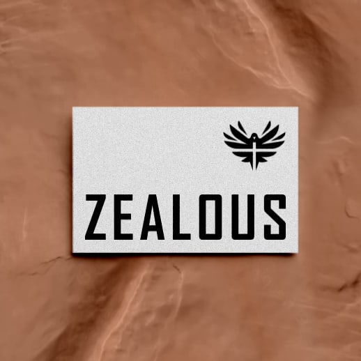 White business card design with a textured grain-y texture