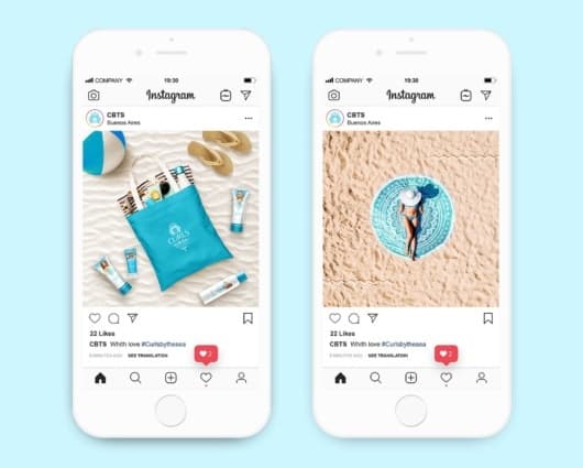 cosmetics branding for social media