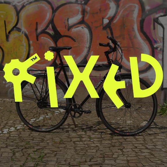 Fixed bike store with mismatched fonts for logo trends 2025
