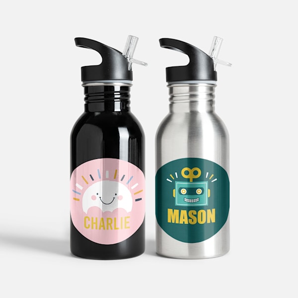 branded water bottles with custom designs