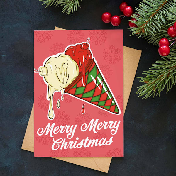 Retro Christmas Card designs