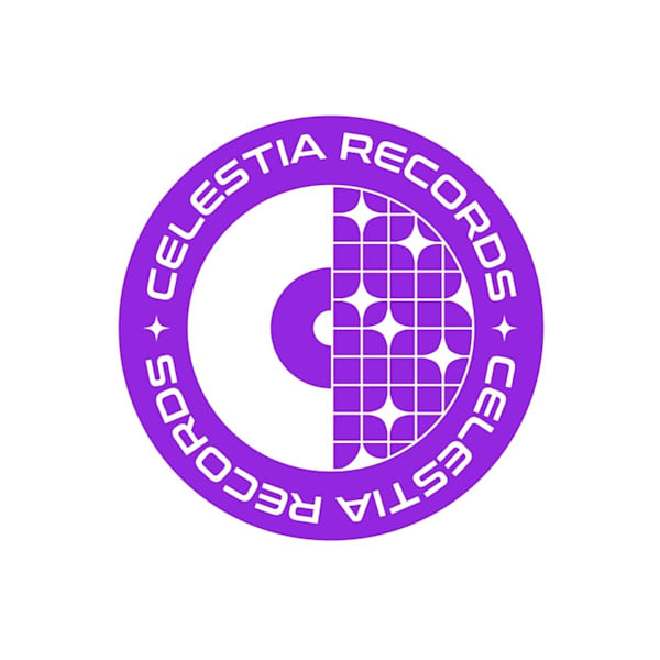 Logo für ein Hyperpop-Label, das den Grafikdesign-Trend "Nostalgische Netzwerke" mit Retro-Schriften und -Symbolen nutzt