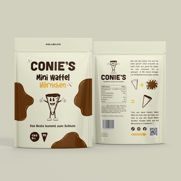 Tendance de design d'emballage avec mascotte de marqueur feutre en forme de cône de dessin animé - The Marker Pen Mascots packaging design trend featuring a cartoon cone mascot
