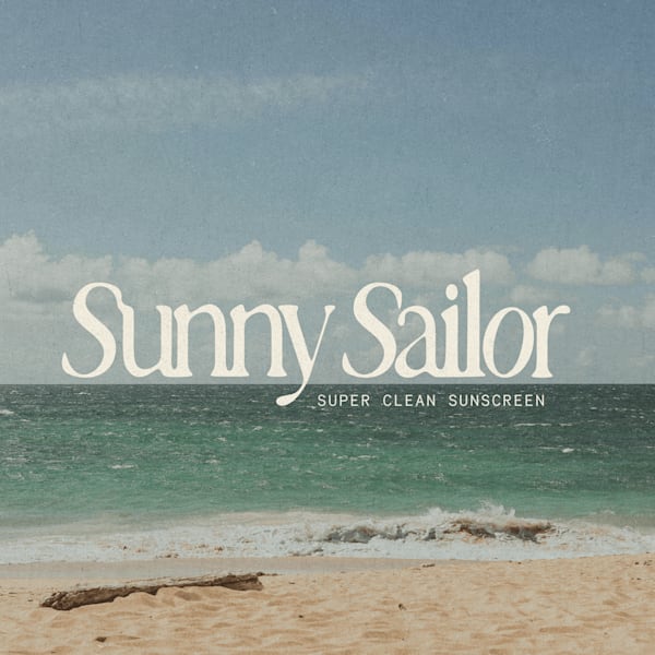 Sunny Sailor logo with the ‘S’ and ‘o’ slightly slanted