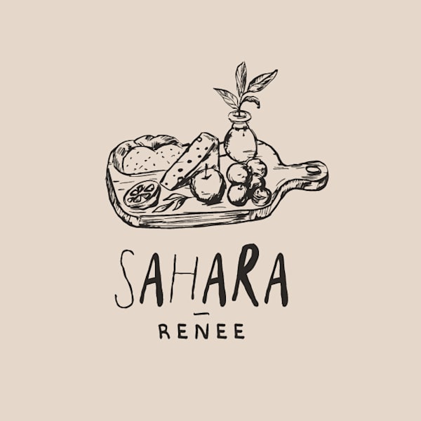 Sahara Renee logo with handmade style logo design trend