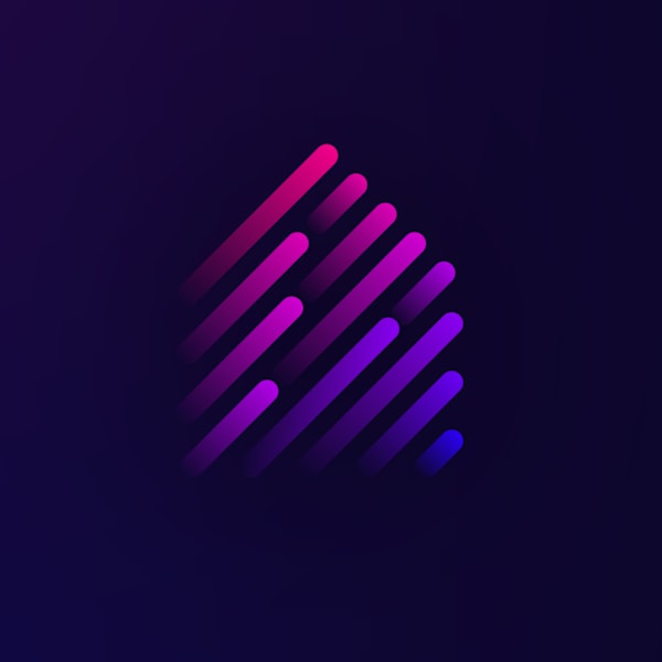 Real Title Searches logo of fading streaks for 2025 logo design trend