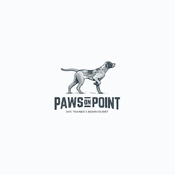 Professional pointer dog mascot logo