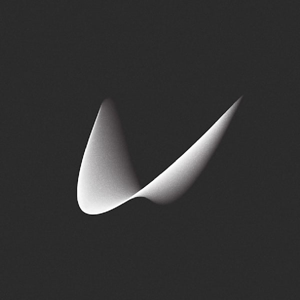 Whalerock logo of a large fading wave for logo design trends of 2025