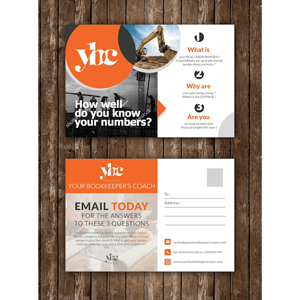 Flyer design idea bookkeeper
