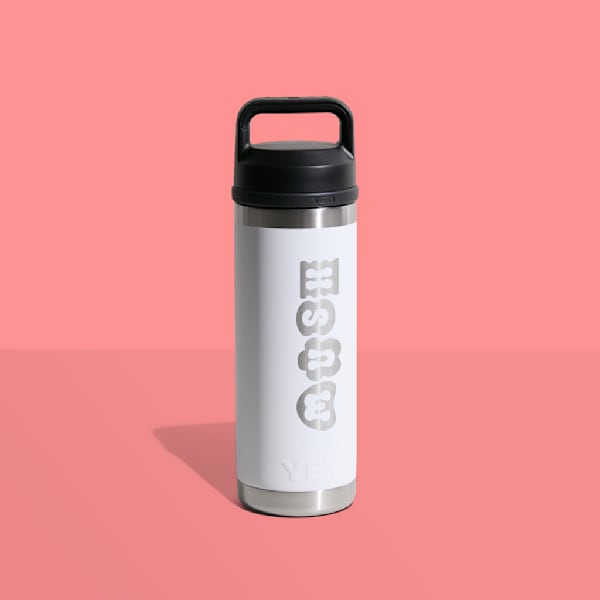 Water bottle as branded merchandise