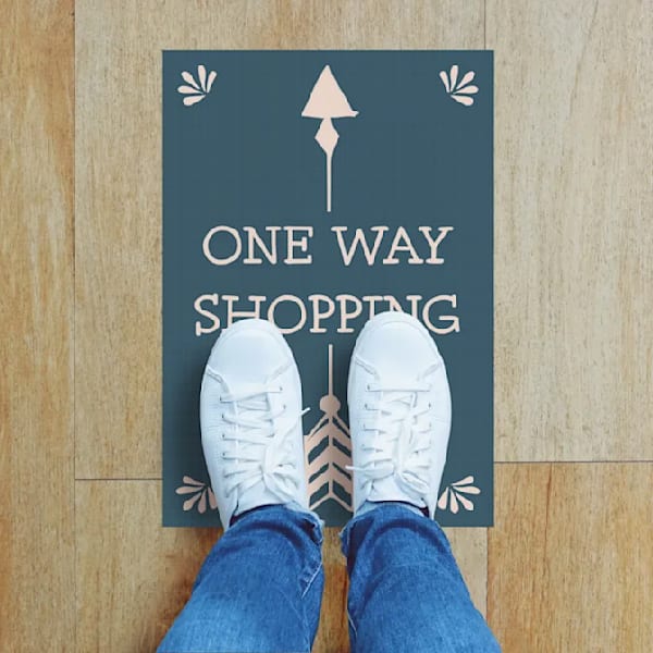 Floor decal types of signs