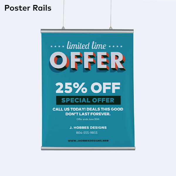 Poster with a discount offer