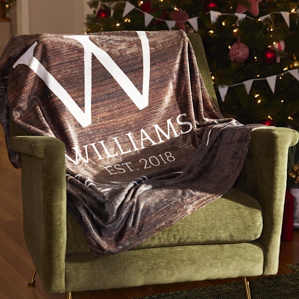 Custom fleece blanket personalized Christmas gifts