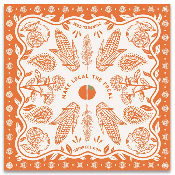 Design d’identité visuelle pour produits alimentaires locaux selon la tendance de design graphique Folk naturel de 2026