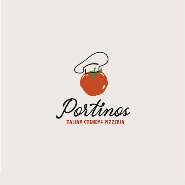 Handdrawn tomato on italian food brand’s toasty logo design