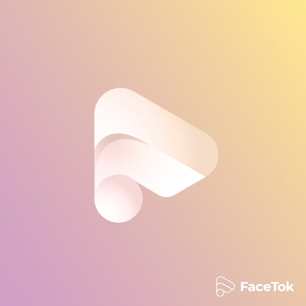 fuzzy, smooth atmospheric colors sit behind lettermark logo