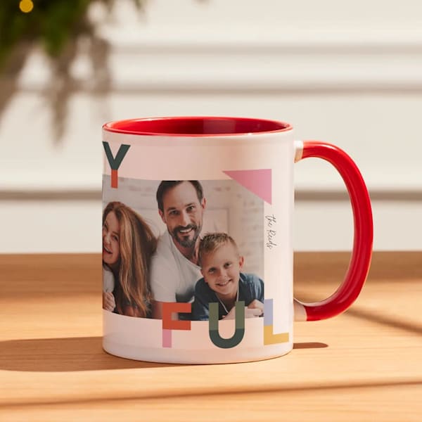 family photo creative mug design idea