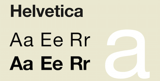 Helvetica font