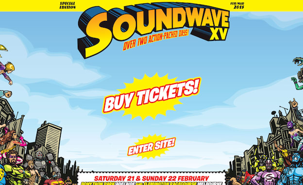 Web design for Soundwave