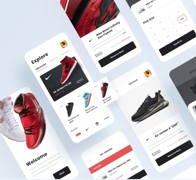 Example for digital marketing: modern app design