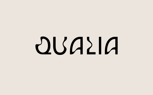 Letterform abstraction font design for a typography logo