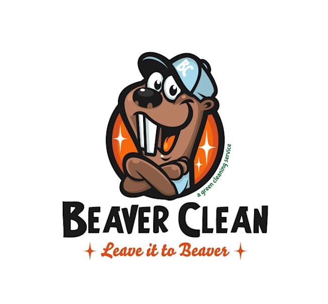 Logo for a green cleaning services company