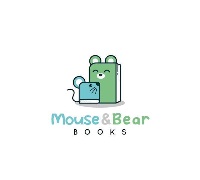 Cute and playful logo design for a kids bookstore