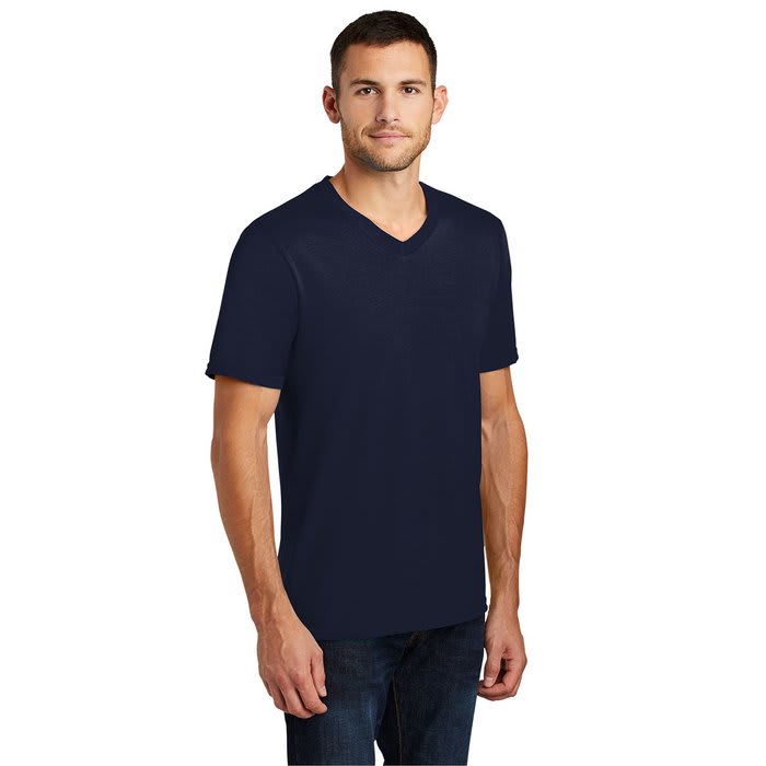 navy V-neck T-shirt neckline types