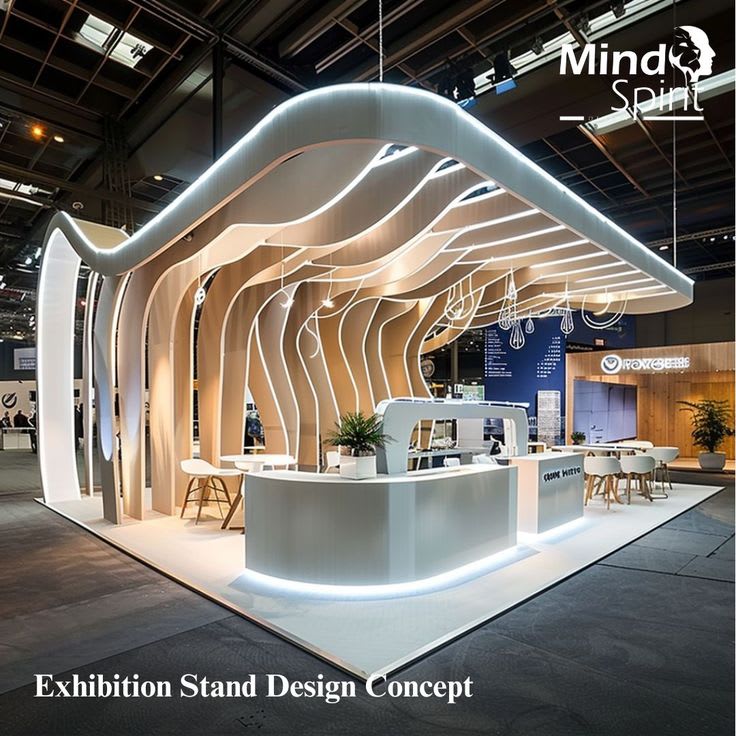 Accent lighting in a trade show booth