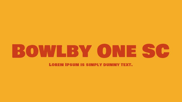 bowlby one sc font logo