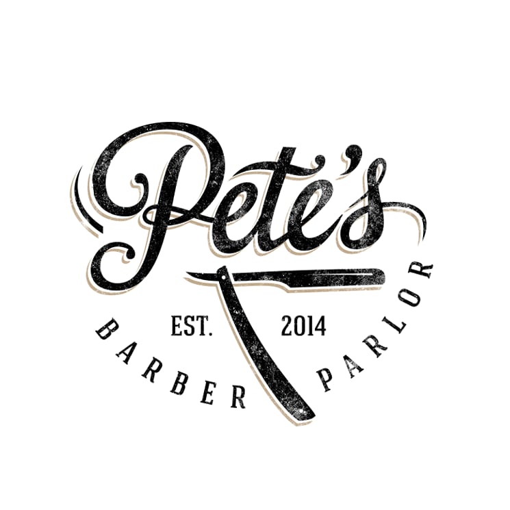 retro wordmark logo combining complementary logo fonts