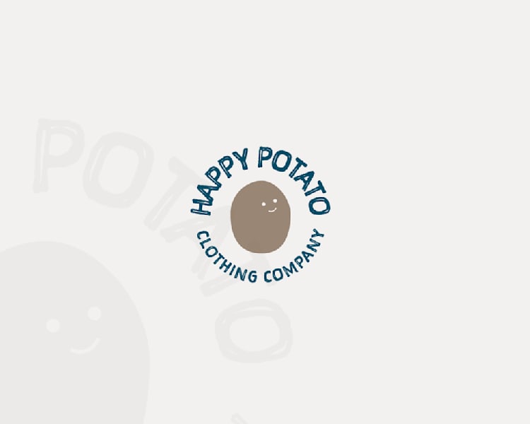 Clothing company logo design Two-Tone Riverbed color trends 2025