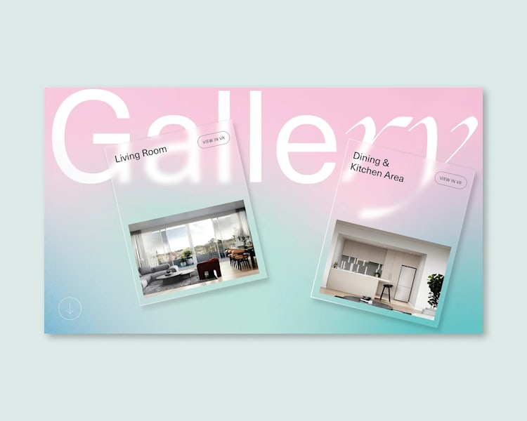 Frosted Touch design trend 2026 website design