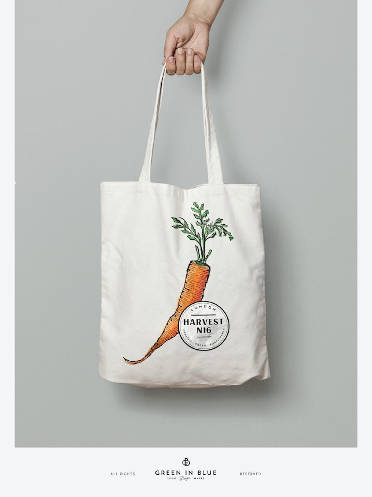 Branded tote bag as job fair swag