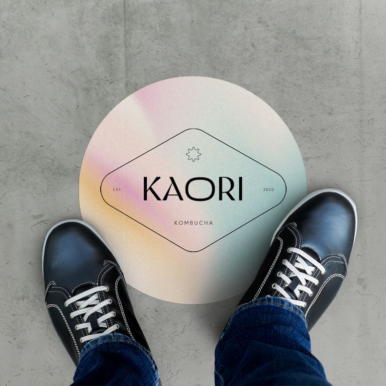 Floor signage examples marketing.