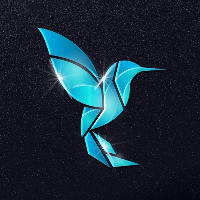 Logo color meaning: blue logo design featuring a bird illustration