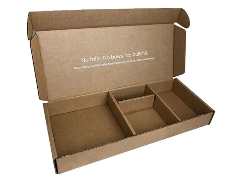 Cardboard boxes with cardboard inserts to hold products in place