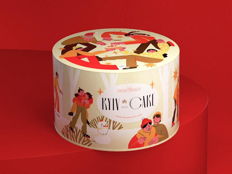 Food packaging featuring bold, hand-drawn illustration with expressive lines and vibrant colors, giving the product a unique, gallery-like feel—an example of the Artist Showcase packaging trend 2026
