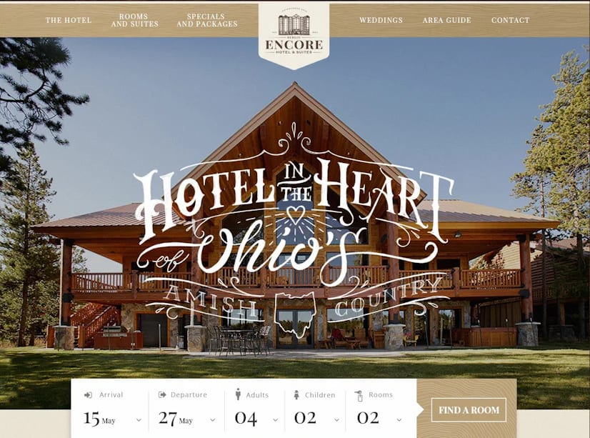 Vintage website design