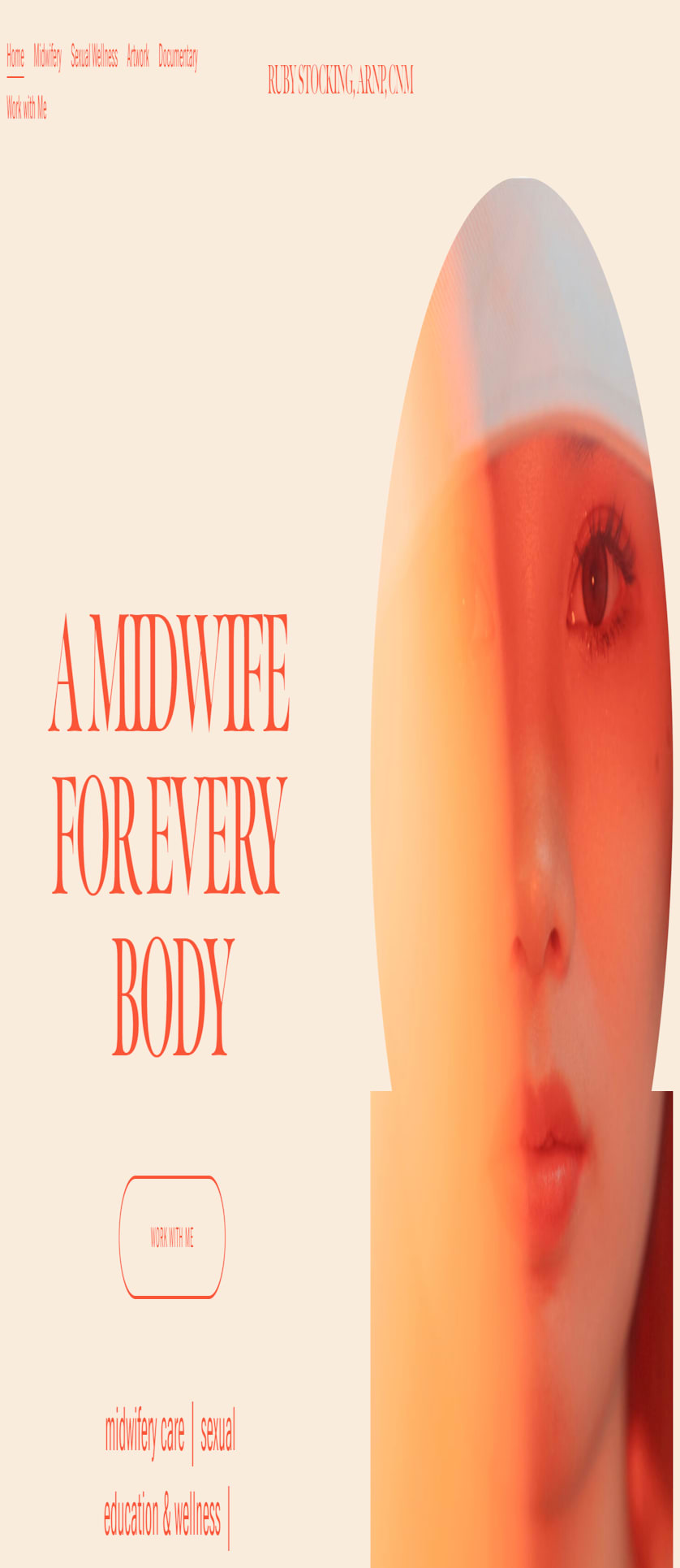 Website design for Midwife