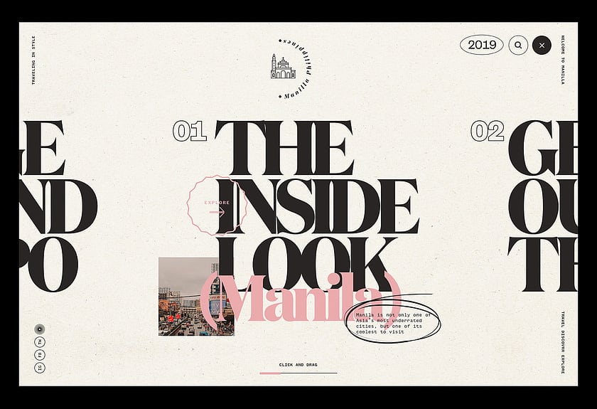 tendance web design : menus ultra-développés