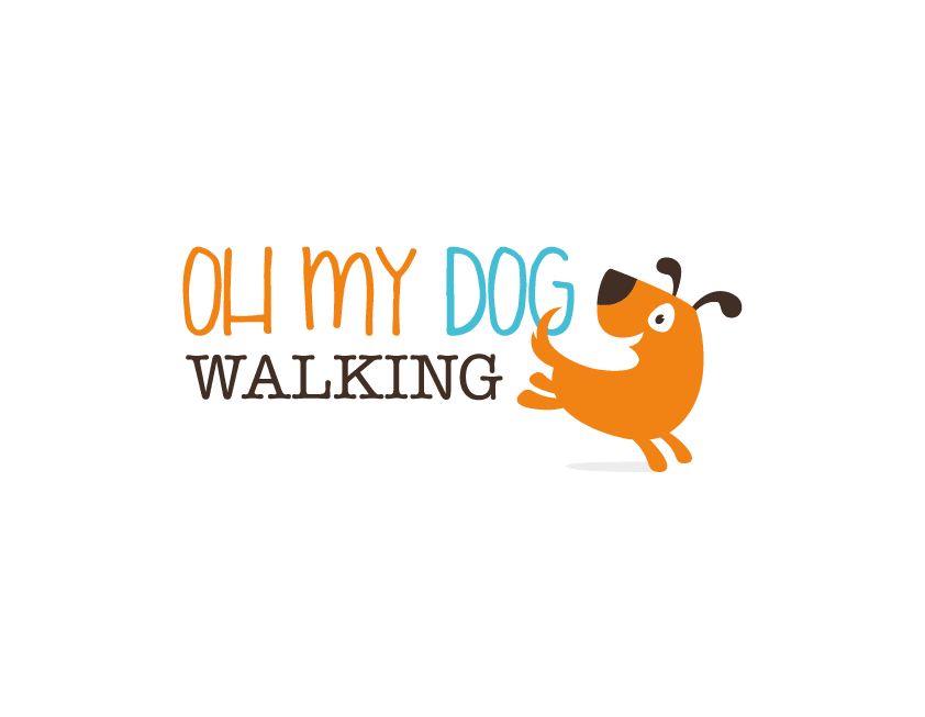 Dog walking logo by Cross the Lime