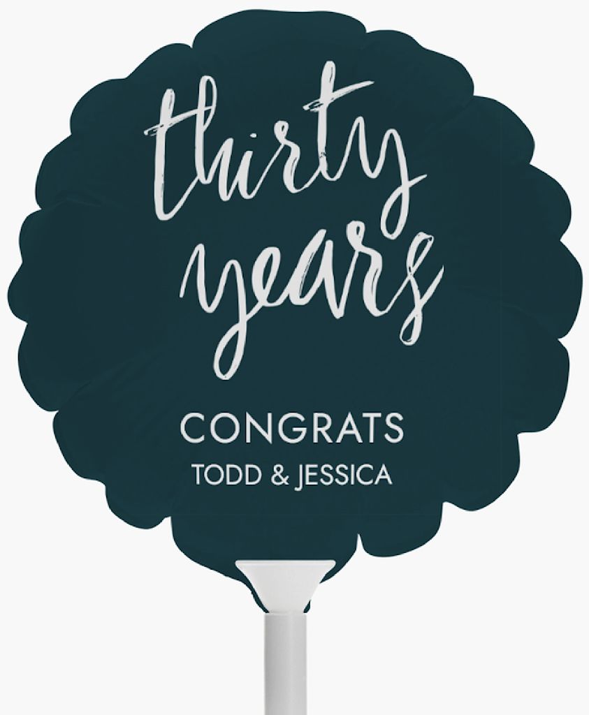 30th wedding anniversary balloon