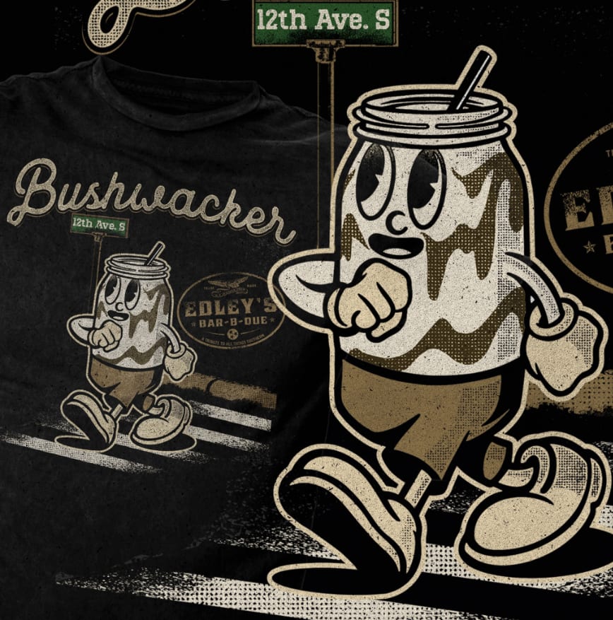 Vintage cartoon style t-shirt design
