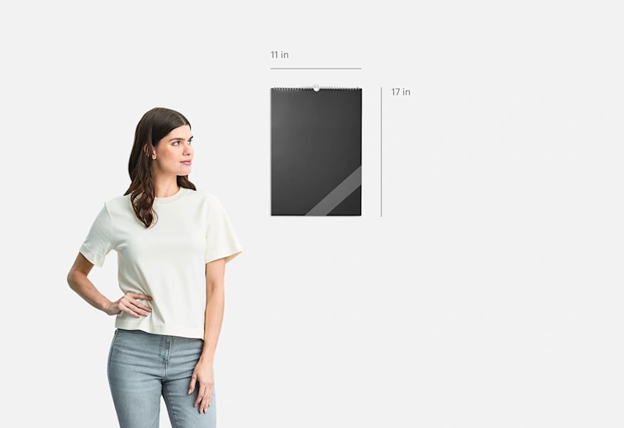 A classic with top binding wall calendar