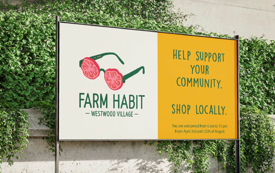 A large sign with a bold, readable font