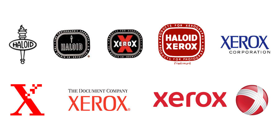 tech branding: xerox logo evolution