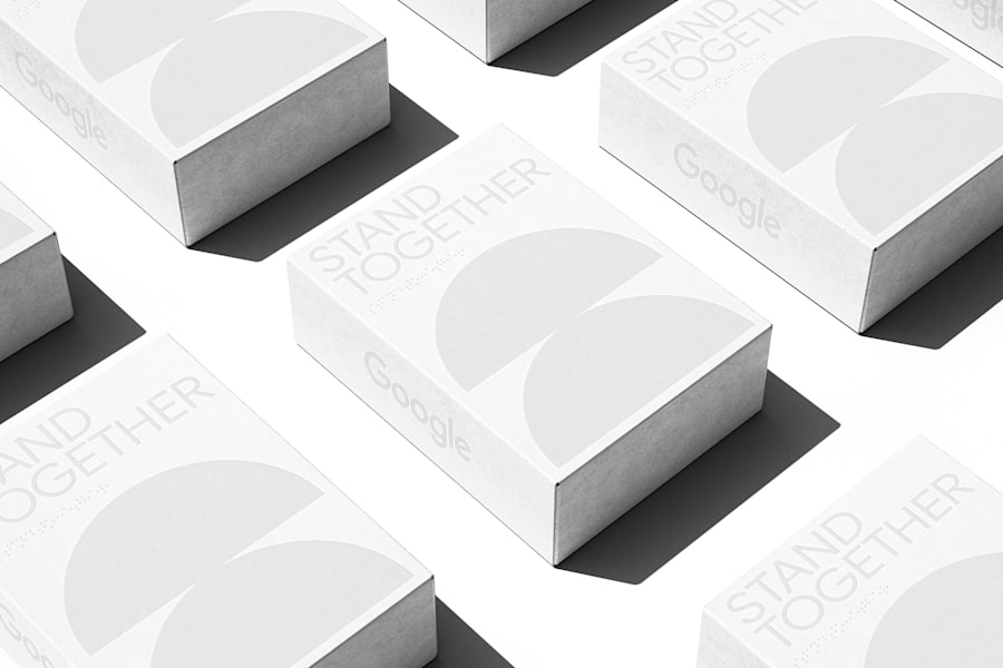 The Ultra-Clean Industrial packaging trend 2026 in box packaging design that uses geometric shapes, clean typography and muted shades of grey