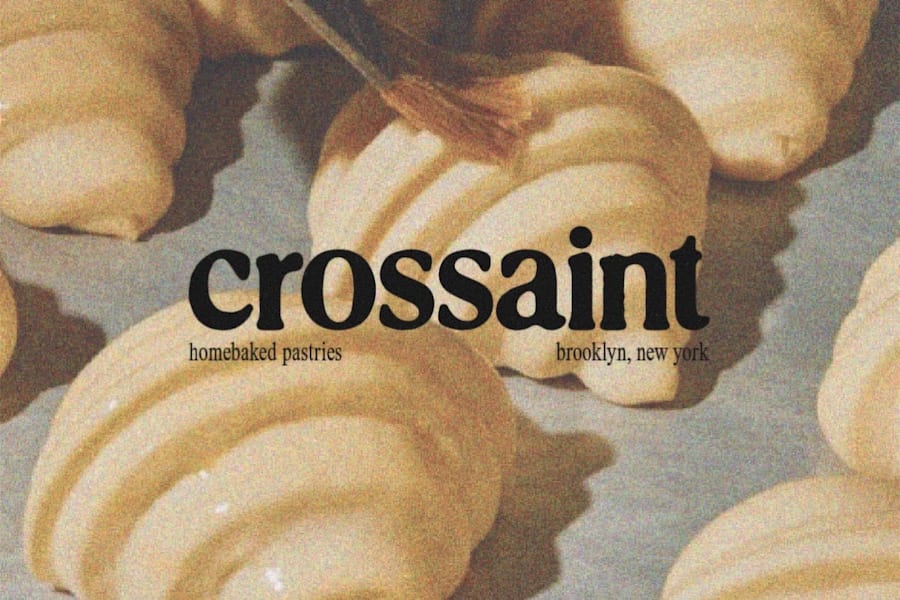 Crossaint rounded font design